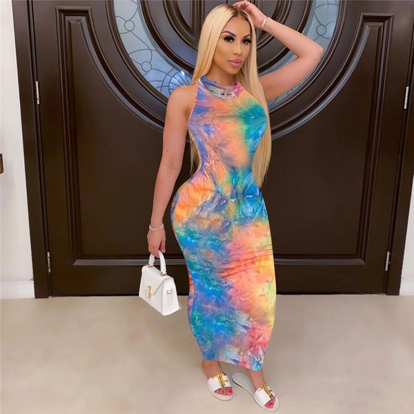 Woman Designer Colorful Bodycon Dress with Mask Patchwork Sleeveless Long Casual Dresses Summer Women O Neck Dress, Blue purple
Woman Designer Colorful Bodycon Dress with Mask Patchwork Sleeveless Long Casual Dresses Summer Women O Neck Dress, Blue purple