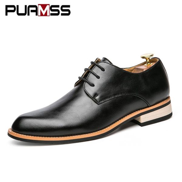 dress shoes men genuine leather casual pointed formal business oxford male wedding flats, Black
dress shoes men genuine leather casual pointed formal business oxford male wedding flats, Black