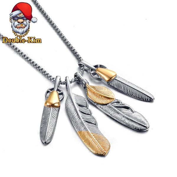 feather pendant necklace men hiphop rock rap street culture titanium stainless steel classic chain fashion man jewelry necklaces, Silver
feather pendant necklace men hiphop rock rap street culture titanium stainless steel classic chain fashion man jewelry necklaces, Silver