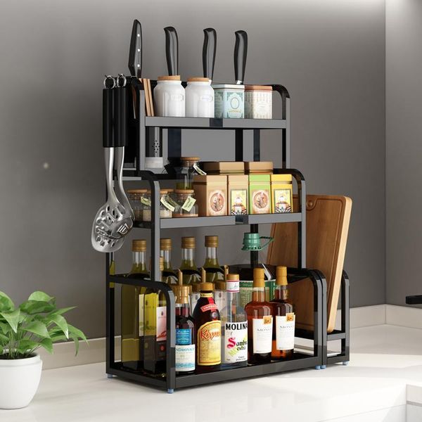 stainless steel black kitchen shelf supplies to collect household table seasoning box bottle three-layer knife rack storage bottles & ja
stainless steel black kitchen shelf supplies to collect household table seasoning box bottle three-layer knife rack storage bottles & ja