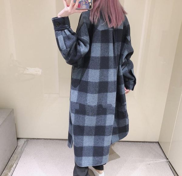women's wool & blends 2021 ladies single-breasted woolen jacket female double pockets long outwear women plaid mid-length coat, Black
women's wool & blends 2021 ladies single-breasted woolen jacket female double pockets long outwear women plaid mid-length coat, Black