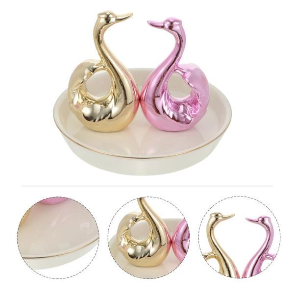 1pc creative jewelry tray swan plate ceramic showing stand (assorted color) dishes & plates
1pc creative jewelry tray swan plate ceramic showing stand (assorted color) dishes & plates