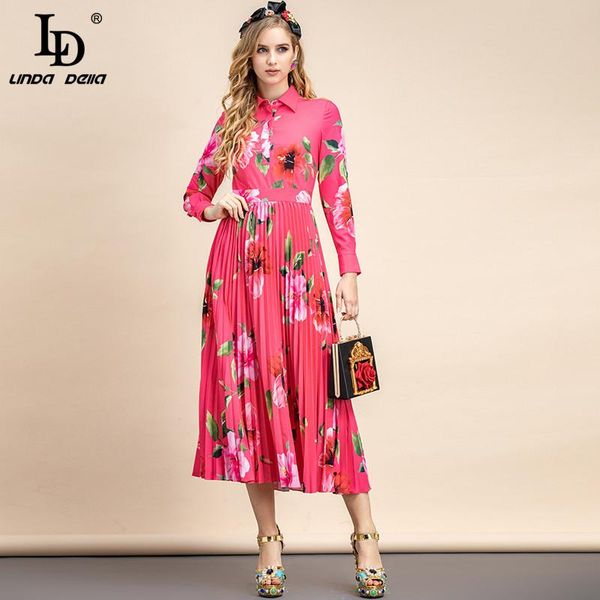 casual dresses ld linda della autumn fashion designer pleated midi dress women long sleeve high waist floral print vintage party vestidos, Black;gray
casual dresses ld linda della autumn fashion designer pleated midi dress women long sleeve high waist floral print vintage party vestidos, Black;gray