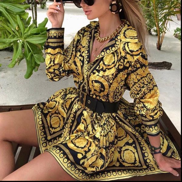 mini vintage paisley womens dress printed gold short v neck summer shirt dresses elegant party club wear robe, Black;gray
mini vintage paisley womens dress printed gold short v neck summer shirt dresses elegant party club wear robe, Black;gray
