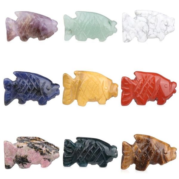 decorative objects & figurines 1pc natural stones fish statue crafts animals figurine reiki healing gemstone carved crystal home decoration
decorative objects & figurines 1pc natural stones fish statue crafts animals figurine reiki healing gemstone carved crystal home decoration