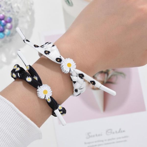 charm bracelets 2pcs creative harajuku small daisy woven bracelet hand strap casual jewelry adjustable bangle for lovers gifts, Golden;silver
charm bracelets 2pcs creative harajuku small daisy woven bracelet hand strap casual jewelry adjustable bangle for lovers gifts, Golden;silver