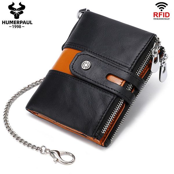 fashion genuine leather men wallets coin purse hasp with chain male double zipper wallet, Red;black
fashion genuine leather men wallets coin purse hasp with chain male double zipper wallet, Red;black