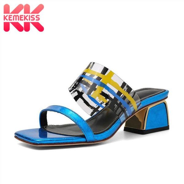 dress shoes kemekiss high heels sandals women real leather summer colorful stripe transparent pvc designer footwear size 33-42, Black
dress shoes kemekiss high heels sandals women real leather summer colorful stripe transparent pvc designer footwear size 33-42, Black