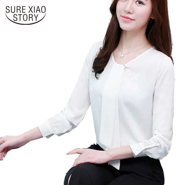 arrived spring blouse women ' s long sleeve shirt fashion casual solid clothing office lady sweet bottoming d311 30 210528, White
arrived spring blouse women ' s long sleeve shirt fashion casual solid clothing office lady sweet bottoming d311 30 210528, White