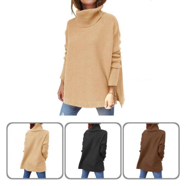 women's sweaters pure color exquisite workmanship women turtleneck batwing sleeve oversized sweater lady clothing, White;black
women's sweaters pure color exquisite workmanship women turtleneck batwing sleeve oversized sweater lady clothing, White;black