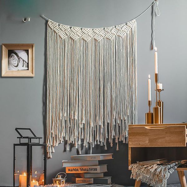 tapestries hand-woven cotton tassled fabric bohemian tapestry wall hanging bedroom decoration
tapestries hand-woven cotton tassled fabric bohemian tapestry wall hanging bedroom decoration