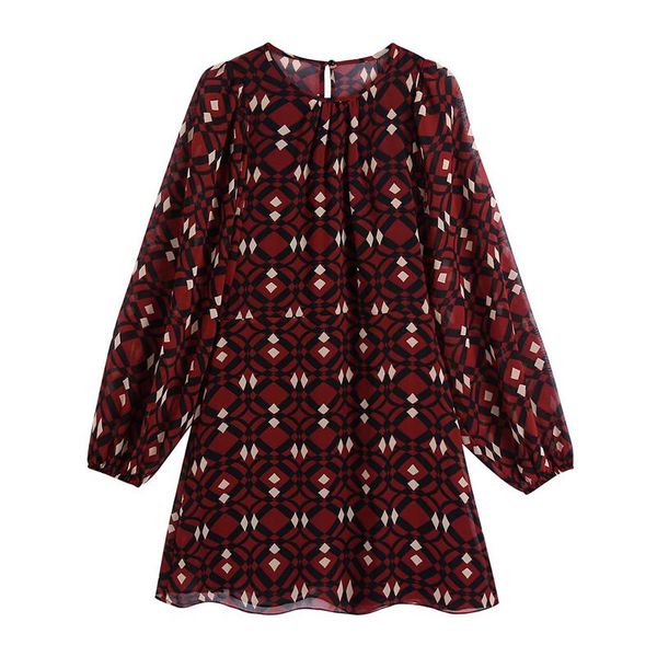 casual dresses evfer geometric print spring autumn a-line high waist womens mini chic lady o-neck long puff sleeve red dress, Black;gray
casual dresses evfer geometric print spring autumn a-line high waist womens mini chic lady o-neck long puff sleeve red dress, Black;gray