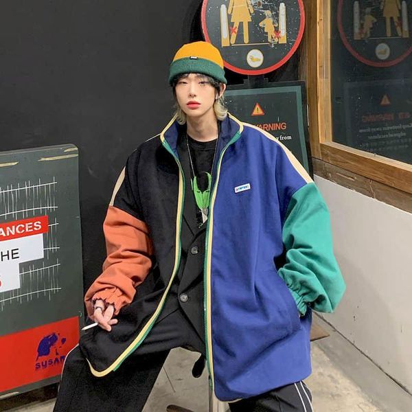men's jackets flying jacket men clothing contrast streetwear spring korean style trend both sides wear loose casual ruffian handsome, Black;brown
men's jackets flying jacket men clothing contrast streetwear spring korean style trend both sides wear loose casual ruffian handsome, Black;brown