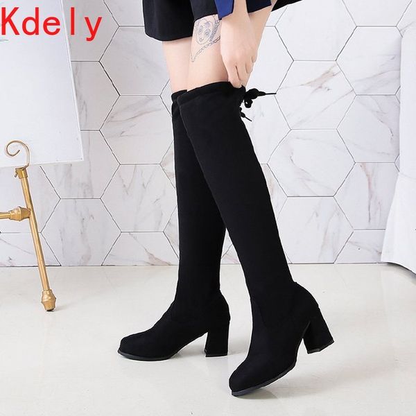 boots fashion women spring winter over the knee heels quality suede long comfort square botines mujer thigh high 7twp, Black
boots fashion women spring winter over the knee heels quality suede long comfort square botines mujer thigh high 7twp, Black