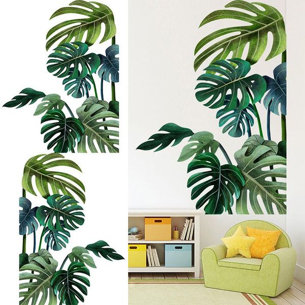 wall stickers large tropical green plant leaves for home room porch decor vegetation palm decal diy pvc murals
wall stickers large tropical green plant leaves for home room porch decor vegetation palm decal diy pvc murals