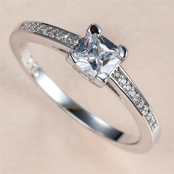 wedding rings luxury female white crystal stone ring charm silver color for women promise bride square zircon engagement, Slivery;golden
wedding rings luxury female white crystal stone ring charm silver color for women promise bride square zircon engagement, Slivery;golden