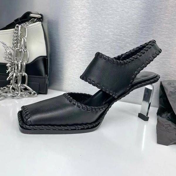 dress shoes 2021 spring summer women's sandals real leather comfortable ankle buckle hollow metal heel pumps personality peep toe, Black
dress shoes 2021 spring summer women's sandals real leather comfortable ankle buckle hollow metal heel pumps personality peep toe, Black