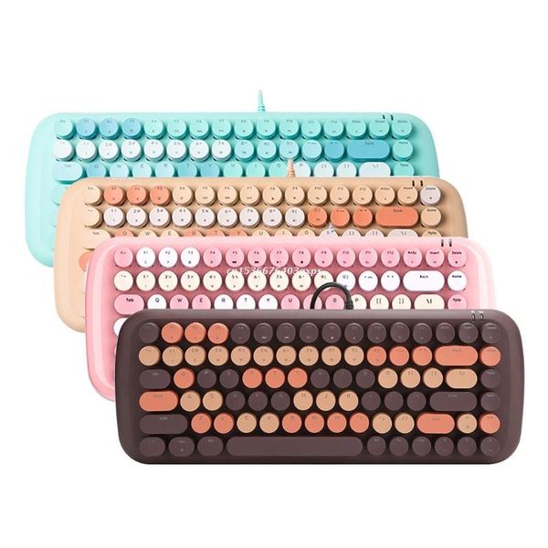 keyboards colorful wired keyboard 84 keys gaming with retro round keycap dropship 
keyboards colorful wired keyboard 84 keys gaming with retro round keycap dropship