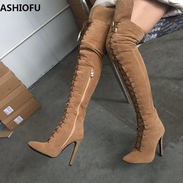 boots ashiofu handmade women thigh high real pos party prom over knee winter fashion evening club long shoes, Black
boots ashiofu handmade women thigh high real pos party prom over knee winter fashion evening club long shoes, Black
