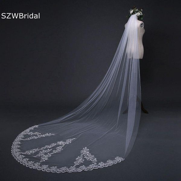 bridal veils arrival ivory wedding long lace appliques boda accessories bride veil veu de noiva longo, Black
bridal veils arrival ivory wedding long lace appliques boda accessories bride veil veu de noiva longo, Black