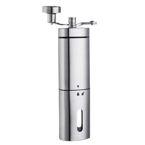 manual coffee grinders grinder with adjustable setting stainless steel bean burr mill for drip espresso kitchen office accessories 
manual coffee grinders grinder with adjustable setting stainless steel bean burr mill for drip espresso kitchen office accessories