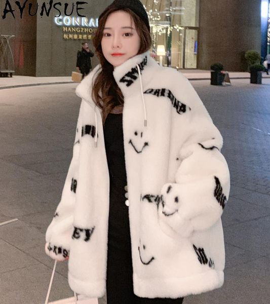women's fur & faux ayunsue sheep shearling coat women winter 2021 hooded warm thick female black real wool jackets jaqueta feminina gxy
women's fur & faux ayunsue sheep shearling coat women winter 2021 hooded warm thick female black real wool jackets jaqueta feminina gxy