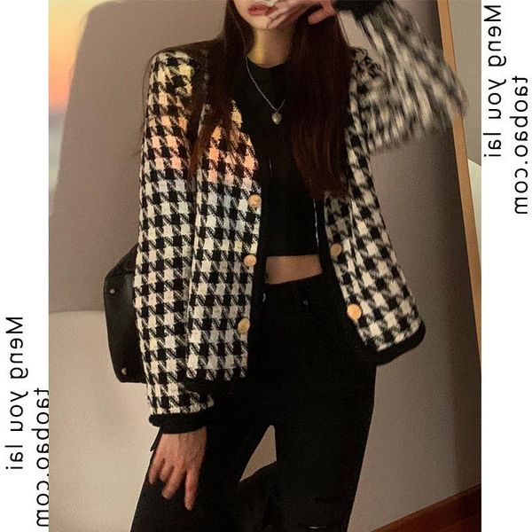 women's jackets french sweet cool small versatile casual coat motorcycle baseball uniform style houndstooth short autumn kio, Black;brown
women's jackets french sweet cool small versatile casual coat motorcycle baseball uniform style houndstooth short autumn kio, Black;brown