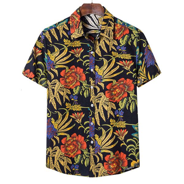 men's shirt large men's short sleeve fashion flower print british model fancy shirt, White;black
men's shirt large men's short sleeve fashion flower print british model fancy shirt, White;black