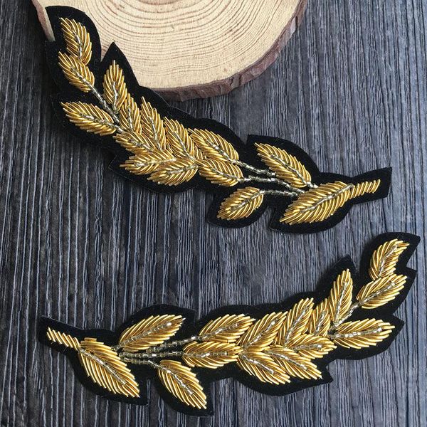 pins, brooches 2021 golden hat hand-embroidered silk corsage fit, Gray