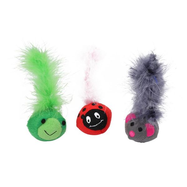 cat toys 3 pcs bite-resistant plush toy feather cartoon catnip plaything educational for kitten (random color)
cat toys 3 pcs bite-resistant plush toy feather cartoon catnip plaything educational for kitten (random color)