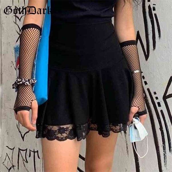 goth dark gothic lace patchwork hem mini skirts black pleated high waist a-line women skirt summer fashion streetwear outfits, Black;gray
goth dark gothic lace patchwork hem mini skirts black pleated high waist a-line women skirt summer fashion streetwear outfits, Black;gray