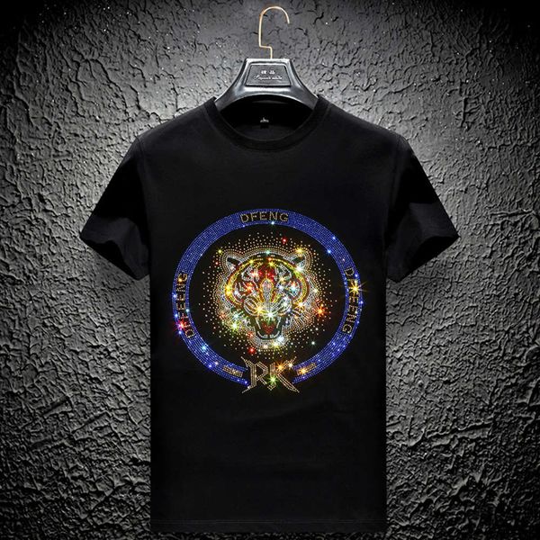 pusite korean men's drill short sleeve t-shirt round neck fashion tiger head half, White;black
pusite korean men's drill short sleeve t-shirt round neck fashion tiger head half, White;black