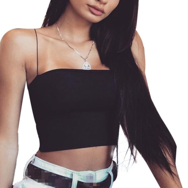 women's tanks & camis 2021 woman solid color short camisole streetwear bralette crop top, White
women's tanks & camis 2021 woman solid color short camisole streetwear bralette crop top, White
