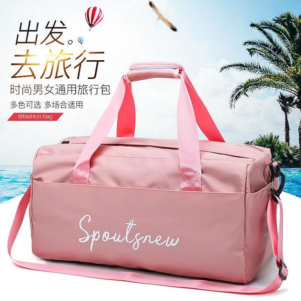 duffel bags gym bag women's 2021 style nylon cloth wet and dry separation travel solid color lettered large capacity sports 
duffel bags gym bag women's 2021 style nylon cloth wet and dry separation travel solid color lettered large capacity sports