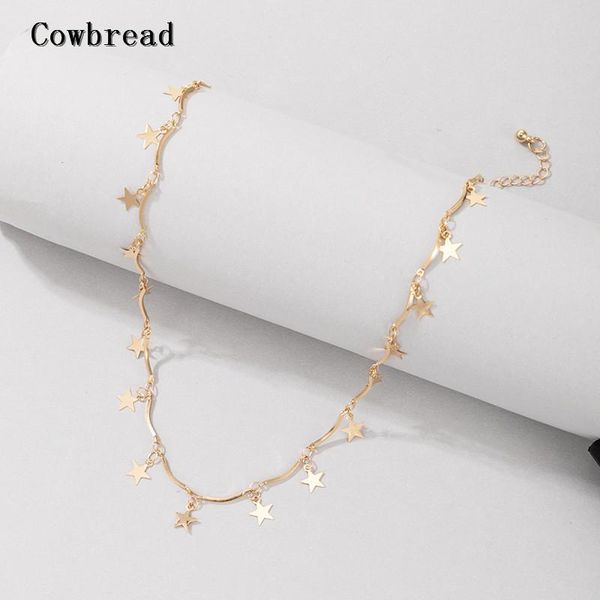 chokers cowbread personality necklace for women star choker bamboo chain short jewelry women's neck pendant, Golden;silver
chokers cowbread personality necklace for women star choker bamboo chain short jewelry women's neck pendant, Golden;silver
