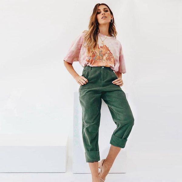 women's pants & capris women fashion solid color corduroy ladies casual roll-up foot hem trousers, Black;white
women's pants & capris women fashion solid color corduroy ladies casual roll-up foot hem trousers, Black;white