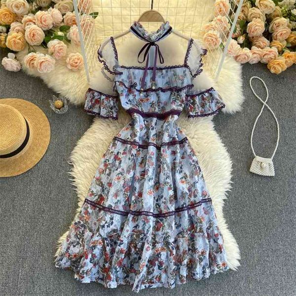 spring net yarn lace vestidos women's embroidered flower temperament stand-up collar short-sleeved ruffled midi dress c770 210506, Black;gray
spring net yarn lace vestidos women's embroidered flower temperament stand-up collar short-sleeved ruffled midi dress c770 210506, Black;gray