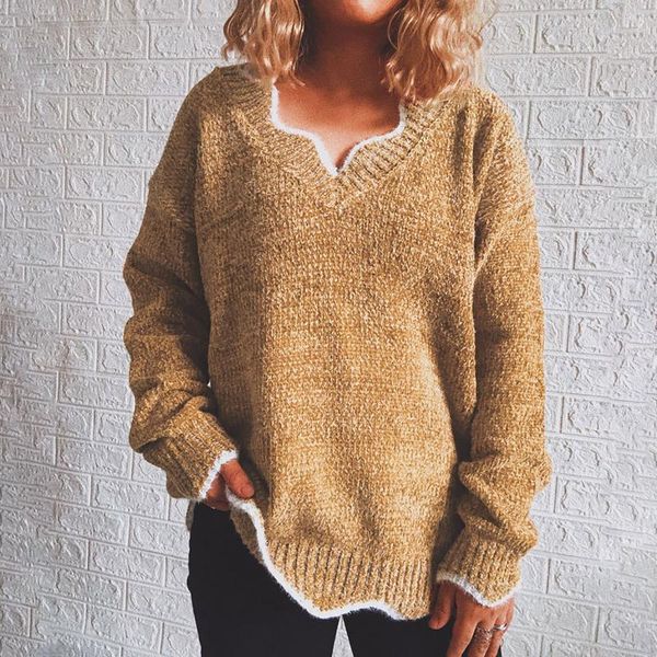 women's sweaters women irregular collar knitted oversized autumn winter long sleeve basic sweater solid casual loose pullover #t2g, White;black
women's sweaters women irregular collar knitted oversized autumn winter long sleeve basic sweater solid casual loose pullover #t2g, White;black