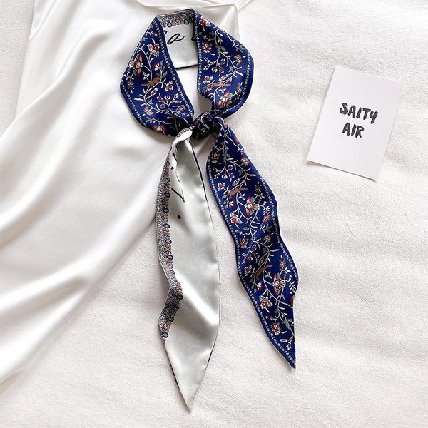 scarves floral print brand scarf women design silk skinny bag fashion headband wrist towel foulard neckerchief sj385, Blue;gray
scarves floral print brand scarf women design silk skinny bag fashion headband wrist towel foulard neckerchief sj385, Blue;gray