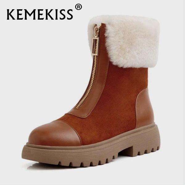 boots kemekiss women ankle warm fur snow casual flats round toe shoes botas footwear size 35-40, Black
boots kemekiss women ankle warm fur snow casual flats round toe shoes botas footwear size 35-40, Black