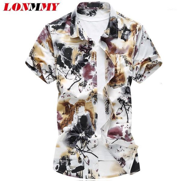 men's casual shirts lonmmy summer flower mens shirts dress camisetas slim fit floral white shirt men short sleeves plus size 6xl1 wcs0, White;black
men's casual shirts lonmmy summer flower mens shirts dress camisetas slim fit floral white shirt men short sleeves plus size 6xl1 wcs0, White;black