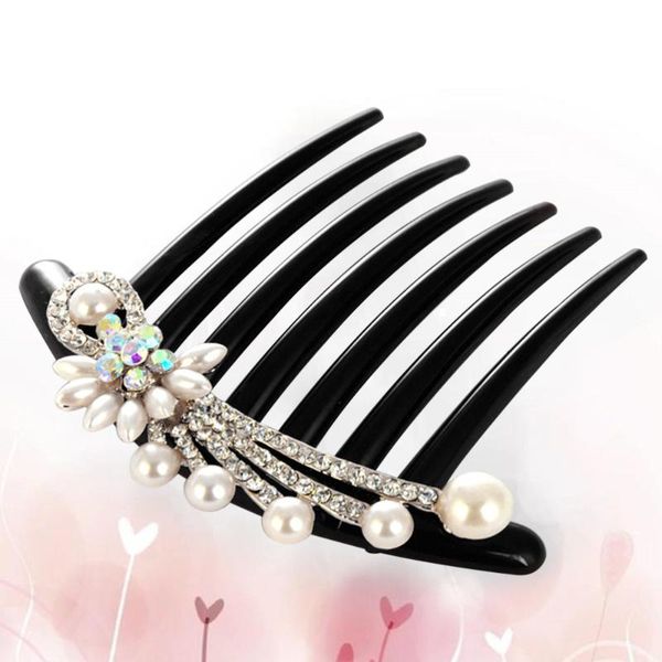 hair brushes imitation pearl comb crystal headdress floral rhinestone bride accessories (flower), Silver
hair brushes imitation pearl comb crystal headdress floral rhinestone bride accessories (flower), Silver