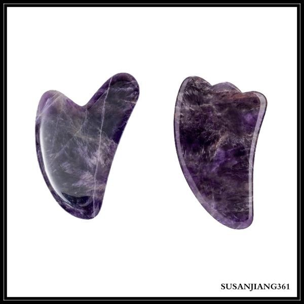 epack purple amethyst gemstone scraping board for body massage , natural crystal guasha board anti-wrinkle and aging health care tool 
epack purple amethyst gemstone scraping board for body massage , natural crystal guasha board anti-wrinkle and aging health care tool