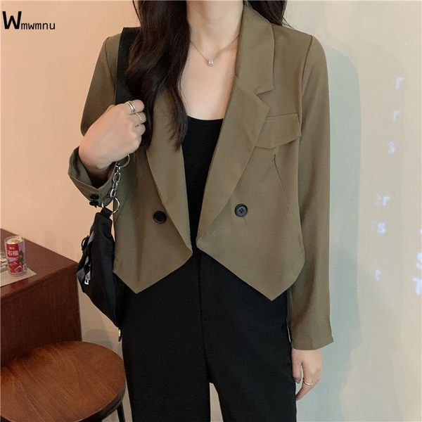 women's jackets spring korean chic loose short jacket women street casual unlined thin outerwear elegant fashion design office work sui, Black;brown
women's jackets spring korean chic loose short jacket women street casual unlined thin outerwear elegant fashion design office work sui, Black;brown
