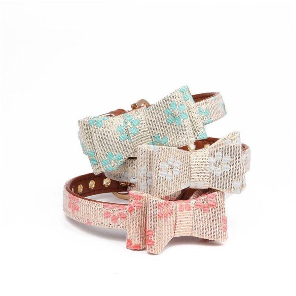 dog collars & leashes pet collar high grade fabric lovely flower bowknot leather cat bow tie necklace adjustable products
dog collars & leashes pet collar high grade fabric lovely flower bowknot leather cat bow tie necklace adjustable products