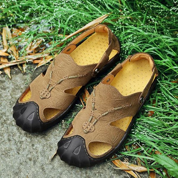 sandals sagace big size men genuine leather slippers male summer outdoor mountain sandal comfortable beach slipper footwear, Black
sandals sagace big size men genuine leather slippers male summer outdoor mountain sandal comfortable beach slipper footwear, Black