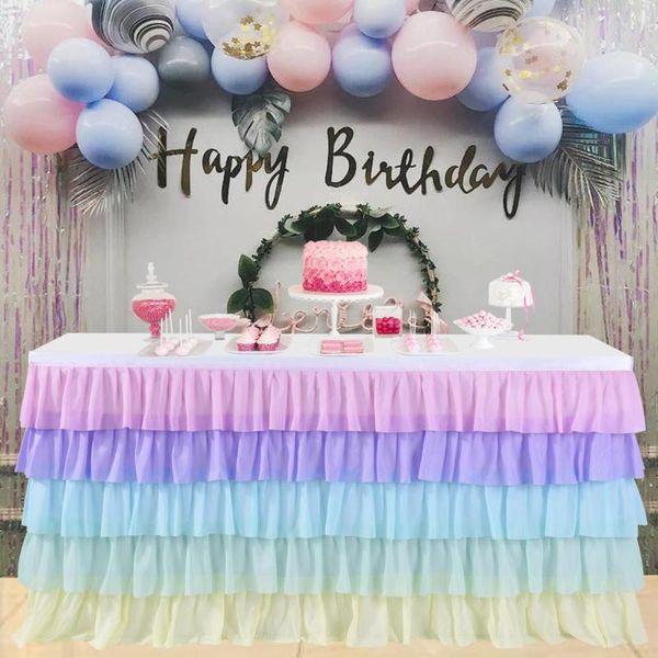 tulle tutu table skirt tablecloth 5 tiers macaron multicolor tableware decoration wedding birthday baby shower party
tulle tutu table skirt tablecloth 5 tiers macaron multicolor tableware decoration wedding birthday baby shower party