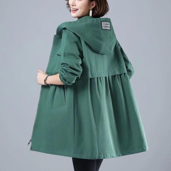 women's trench coats jacket nice spring autumn hooded outerwear ladies windbreaker famale basic jackets casual plus size overcoat, Tan;black
women's trench coats jacket nice spring autumn hooded outerwear ladies windbreaker famale basic jackets casual plus size overcoat, Tan;black