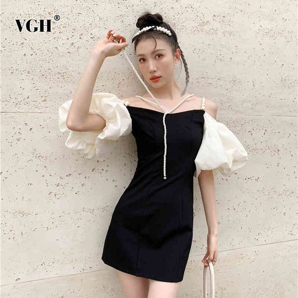 elegant patchwork pearl dress for women square collar puff short sleeve high waist mini dresses female summer clothing 210507, Black;gray
elegant patchwork pearl dress for women square collar puff short sleeve high waist mini dresses female summer clothing 210507, Black;gray