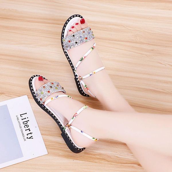 out two wear slippers female summer fashion rhinestones wild dual-use sandals flat, Black
out two wear slippers female summer fashion rhinestones wild dual-use sandals flat, Black